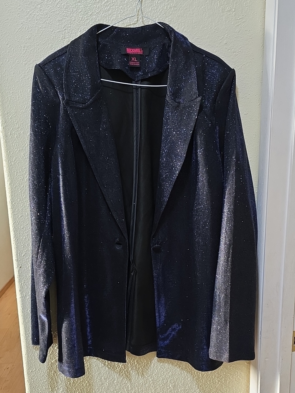 Rock & Republic Black Sparkle Blazer